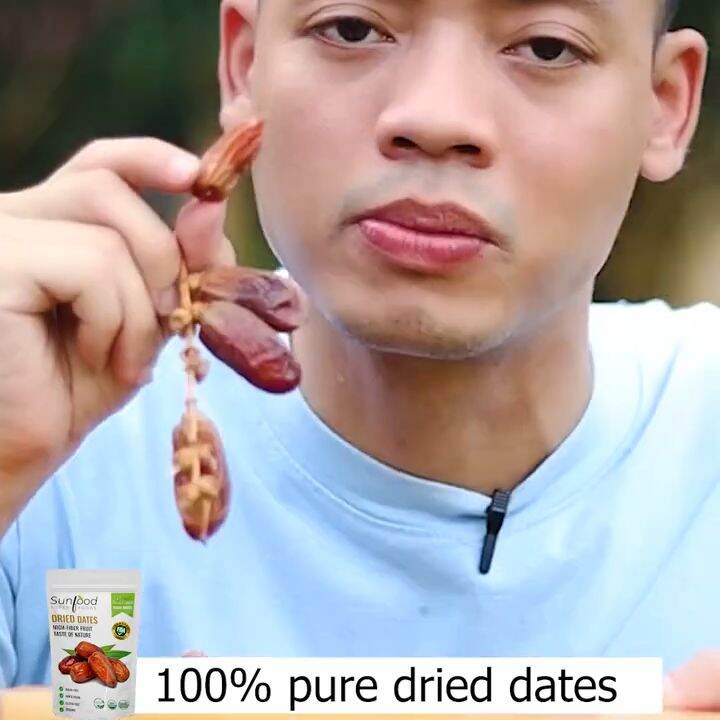 Sunfood Pitted Dried Dates organic food dried dates fruit high fiber