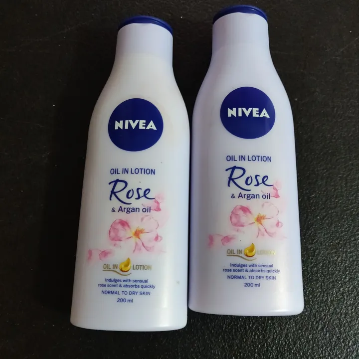Nivea Oil In Lotion Rose & Argan Oil 200ml Lazada PH