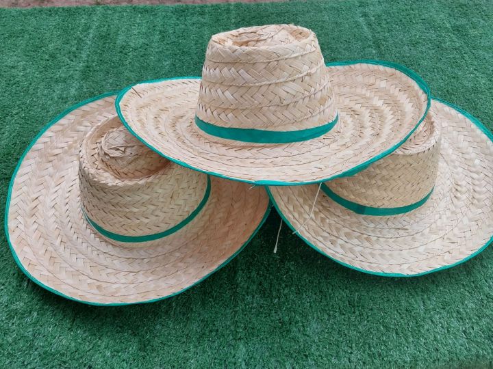 หมวกไม้ไผ่สานสีขาวธรรมชาติ-หมวกกันแดด-หมวกสาน