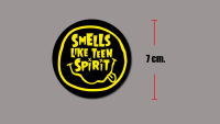 sticker pvc smells like teen spirit สติกเกอร์ วงดนตรี งานออฟเซ็ทแท้ กันน้ำ กันแดด