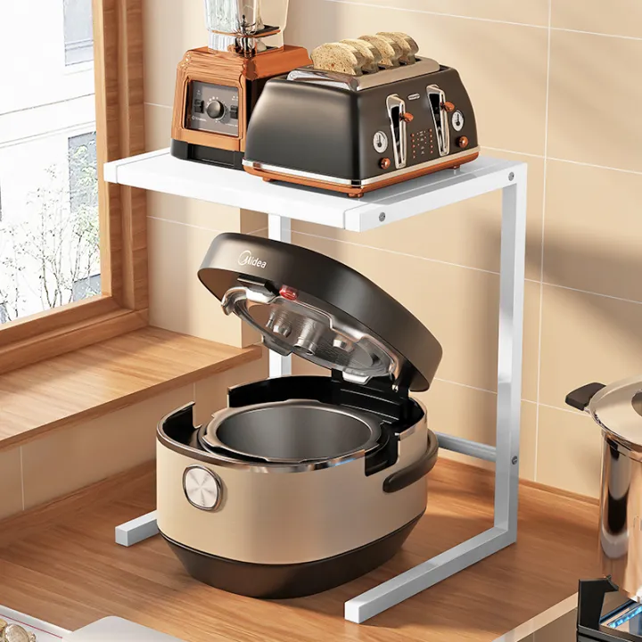 Kitchen Rice Cooker Storage Rack Pot Table Top Air Fryer Small Oven