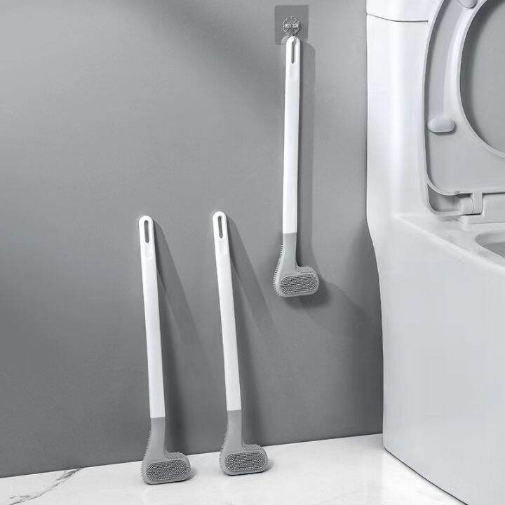 Soft rubber Golf toilet brush on wall multipurpose Multisided brush