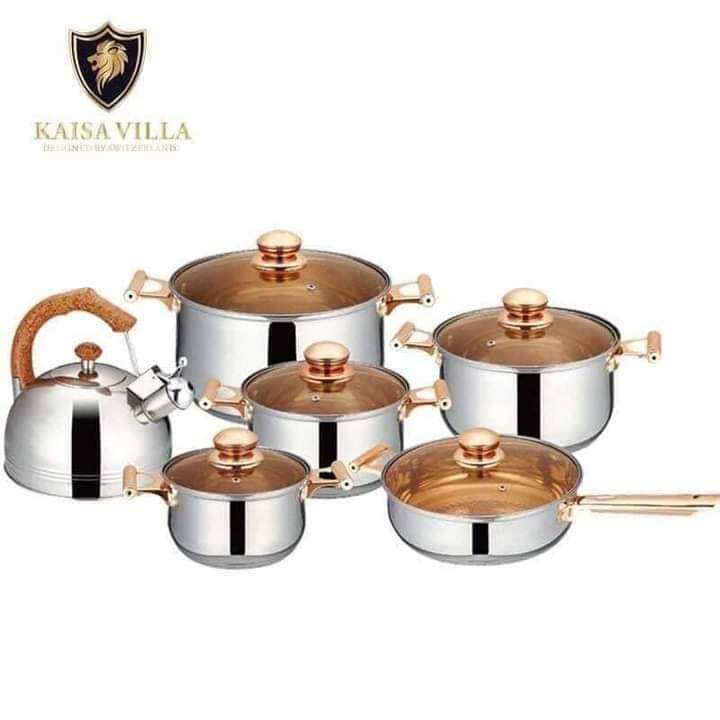 KAISA VILLA 12 Pieces Kitchen Cookware Set Cooker Lazada PH