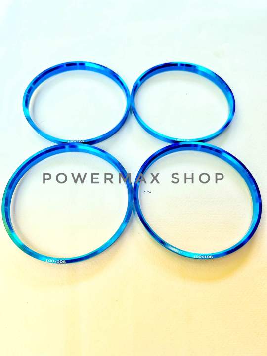 ปลอกกันสั่น-บ่ากันสั่น-hub-ring-100-106ตรงรุ่น-d-max-mu-x-สีฟ้า-อลูมิเนียมเกรดหนาพิเศษ