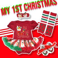 Kinchobabyshop - SET my 1st christmas bodysuit #xmas #ชุดเด็ก #ชุดแฟนซี