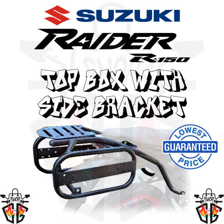 SUZUKI RAIDER FI 150 HEAVYDUTY TOP BOX BRACKET WITH SIDE PANNIER