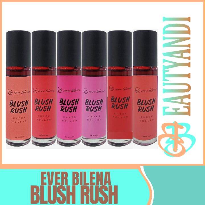 Ever Bilena Blush Rush Cheek Roller 8.5ml Uptown Red, Coral Rush