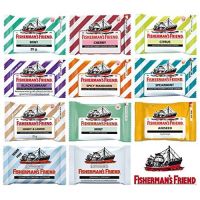 Fishermans Friend ฟิชเชอร์แมนส์ เฟรนด์ ชูการ์ฟรี กลิ่นซิตรัส สีเขียวอ่อน-ขาว (25 กรัม) [1 ซอง]