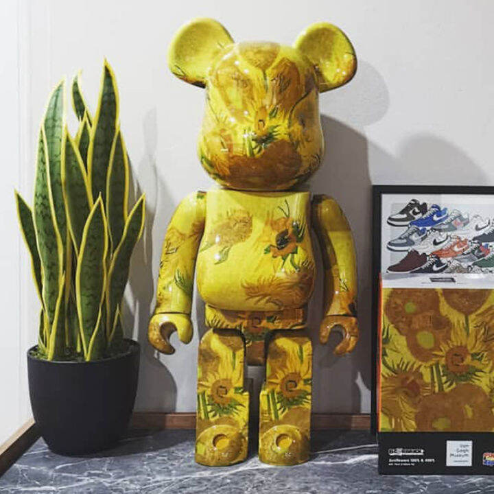 Bearbrick Violent Bear Bearbrick Van Gogh Sunflower SUNFLOWER Figurine