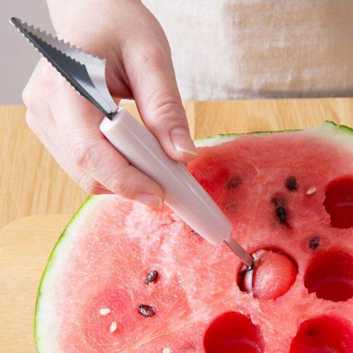 Doubleheaded Vegetable Fruits Carving Knife Fruit Platter Digging Ball