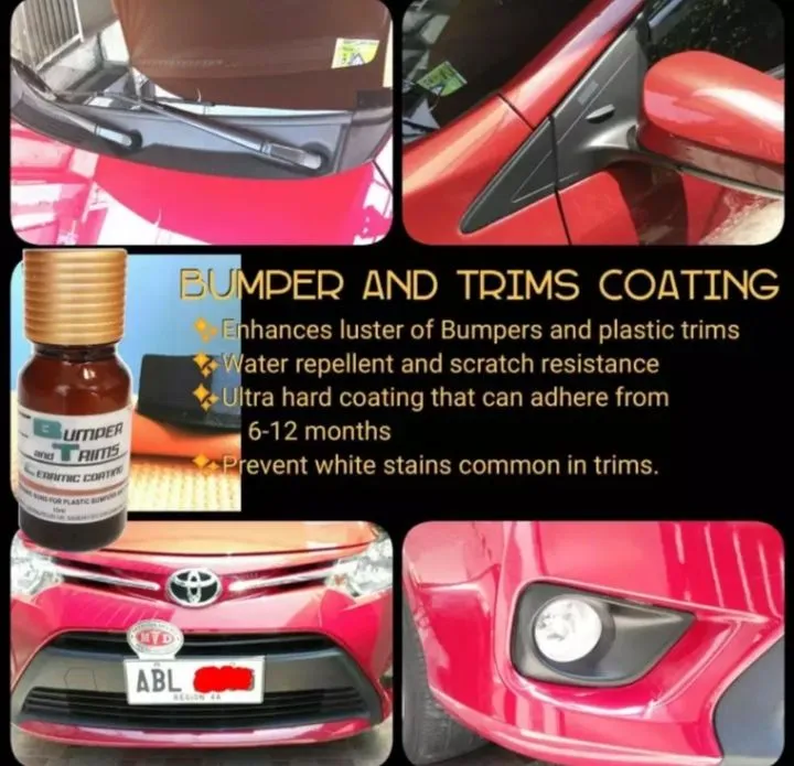 Mr.Squeaky Plastic, Bumper and Trims Ceramic Coating Restorer for Cars, Motorcycle Flairings and