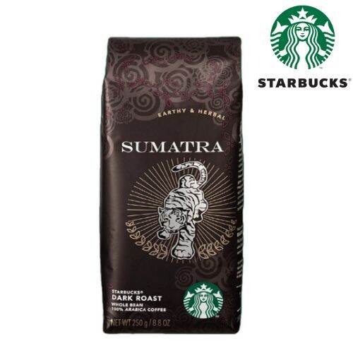 Starbucks Sumatra coffee Dark roast whole beans earthy and herbal 250g ...