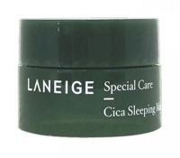 ของแท้100% มั่นใจได้ค่ะ Laneige cica sleeping mask (สีเขียว) 10ml ขนาดทดลอง สลีปปิ้งมาส์ก ลาเนจ ซิก้า บำรุง ปลอบประโลมผิวเป็นสิว