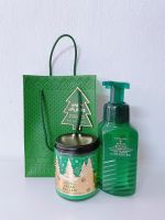 เซต 2 ชิ้น bath &amp; body works Single wick &amp; handsoap กลิ่น Fresh balsam