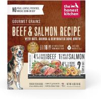 อาหารสุนัข The Honest Kitchen สูตร Gourmet Grains Beef &amp; Salmon Recipe Dehydrated Dog Food ขนาด 1.8 kg