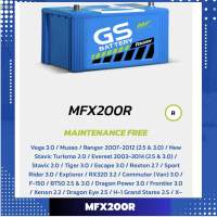 แบตเตอรี่รถกระบะเครื่องยนต์ 3,000 cc. GS รุ่น MFX200Rแบตกึ่งแห้ง ของใหม่ ไฟแรง 12V 100Ah (พร้อมใช้)