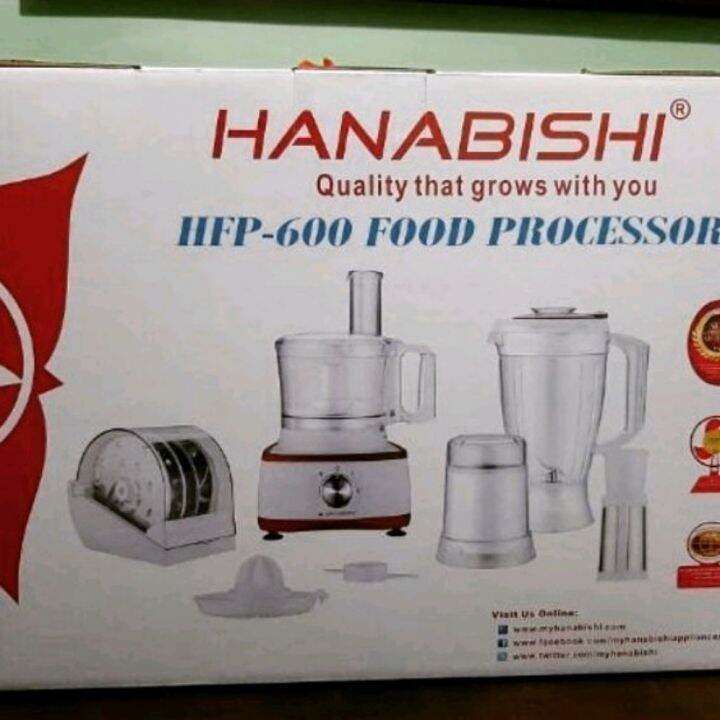 7in1 HANABISHI FOOD PROCESSOR HFP600 Lazada PH