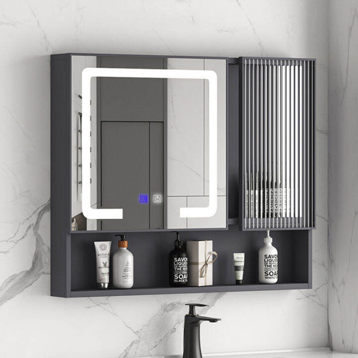 bathroom wall mounted smart vanity mirror cabinet with led light ...