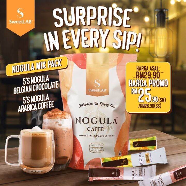 Sweetlab Mix Pack Nogula Caffe & Nogula Belgian Chocolate | Lazada