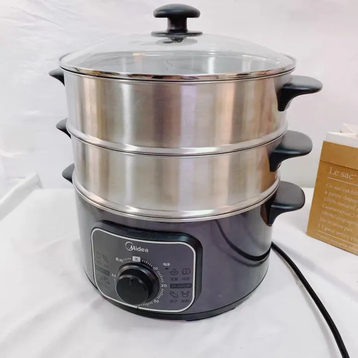 (Original Midea) Multi purpose steamer electric food steamer 3 Layer(10L) Lazada