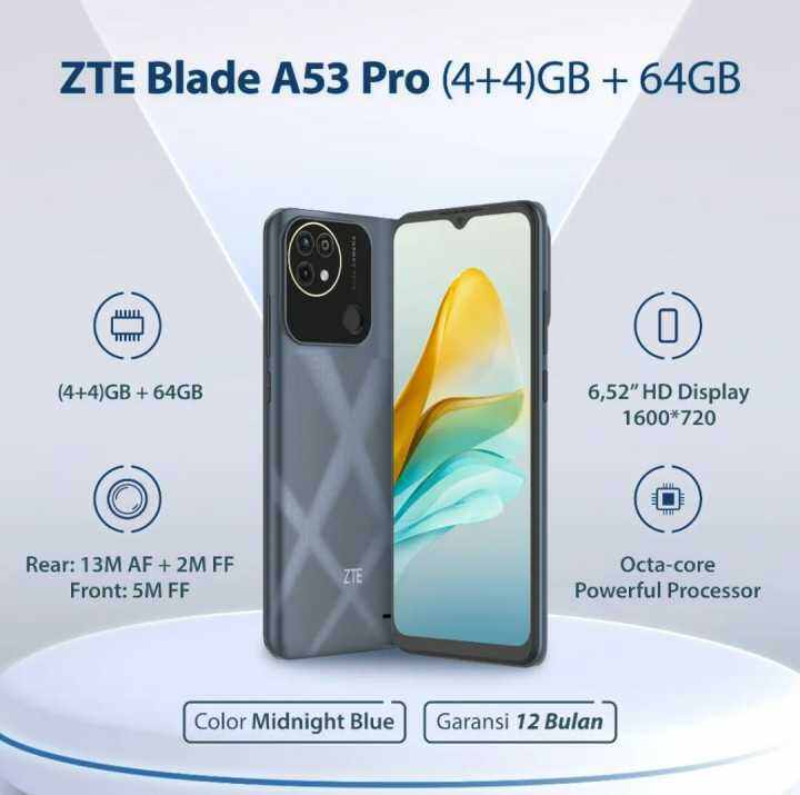 ZTE BLADE A53 PRO RAM 4+4 GB 4GB 64GB ASLI ORIGINAL | Lazada Indonesia