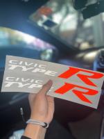 Civic Type R สติกเกอร์งานตัด เกรดพรีเมี่ยม ติดได้ทุกมุม สวยๆ