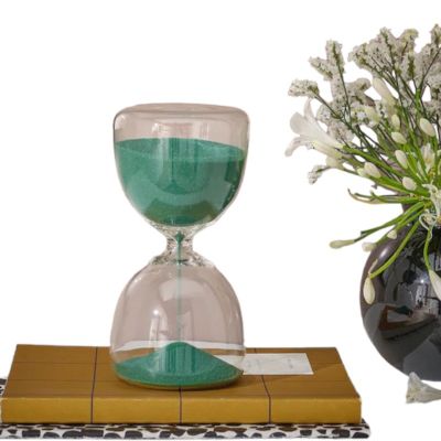 นาฬิกาทราย ⌛️ นาฬิกาทรายสีเขียว ขนาด 15cm