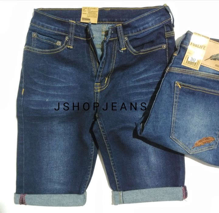 m-jeans-กางเกงยีนส์ผู้ชาย-ยีนส์สามส่วนผ้ายืด-ยีนส์ฟอก-เอว-28-44-นิ้ว