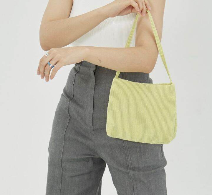 hellogherkin-ciro-bag-กระเป๋าผ้า-สีเขียว-ใบเล็ก-น่ารัก