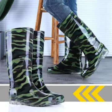 men's camouflage rain boots