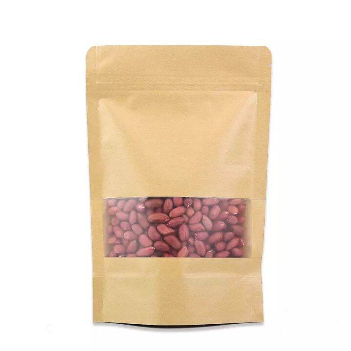 50 Pcs Standing Pouch Kraft Paper Window Coklat 20 X 30 Cm Ziplock 50-pcs-standing-pouch-kraft-paper-window-coklat-20-x-30-cm-ziplock