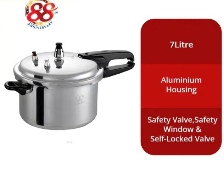 READY STOCK (7. L) PRESSURES COOKER Lazada