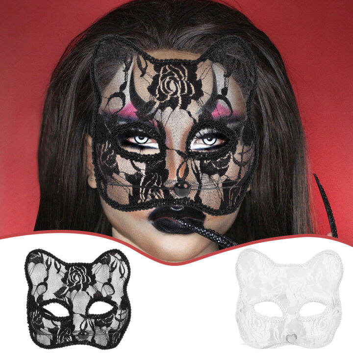 lace cat mask