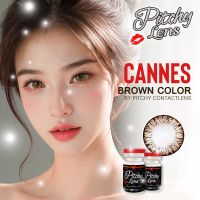 คอนแทคเลนส์ รุ่น Cannes สีเทา/ สีตาล  gray/brown มีค่าสายตา (0.00)-(-7.50)