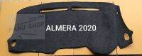 พรมคอนโซลหน้ารถยนต์ ALMERA 2020 ใส่ปีถึงปัจจุบัน เนื้อผ้ากำมะหยี่งานไทยแท้ งานดีไซน์สวย