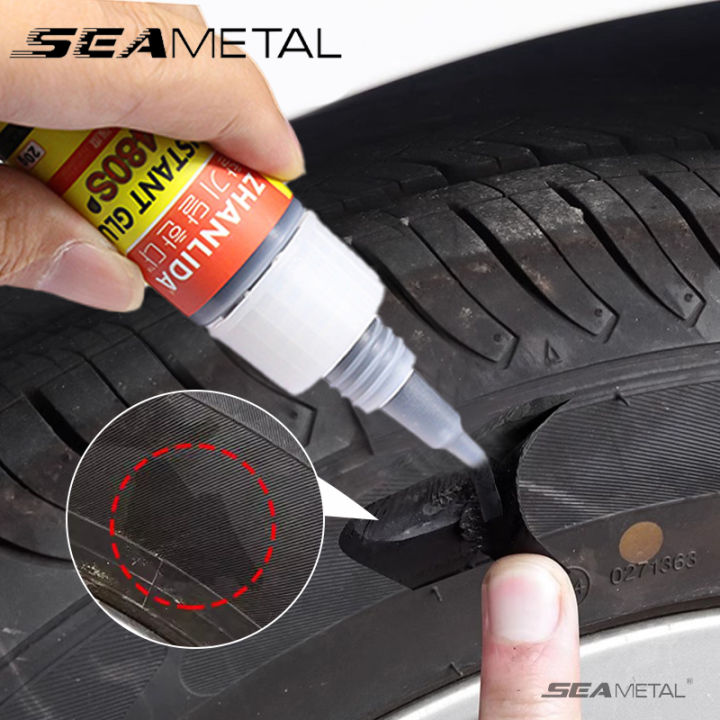 SEAMETAL 20G Car Powerful Tire Repair Glue Tire Repair Liquid Rubber  Continued Rubber Glue