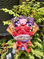 chocolate bouquet Teddy Bear key chain bouquet anniversary gift