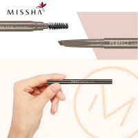 ของแท้ 100% ฉลากไทย Missha The Style Perfect Eyebrow Styler ดินสอเขียนคิ้วหัวออโต้พร้อมแปรงปัดขนคิ้ว ปลายตัดเขียนง่ายให้เส้นคมสวยพร้อมแปรงในแท่งเดียว