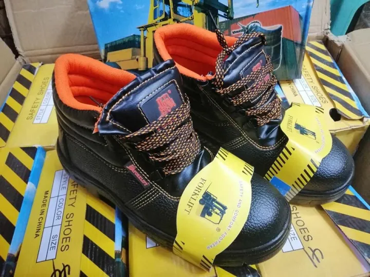Forklift Safety Shoes for men AntiSmashing High Cut Workshoes steeltoe