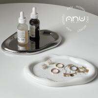 anu.home/Free from Tray ถาดวาง accessories เซรามิกเนื้อหนา รูปทรงอิสระ