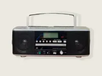 Đài Radio, CD, Cassette 2 cửa băng Toshiba TY-CDW99 - Hàng SX cho thị trường nội địa Nhật chạy điện 100V hỗ trợ ra nguồn 220v