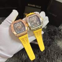 ?RI-CHAD MIL-LE Watch นาฬิกากันน้ำสีไม่ลอกระบบออโต้ครับ สินค้าตรงปกสินค้าพร้อมส่งไม่ต้องรอฟรี ถ่ายจากสินค้าจริง☑️