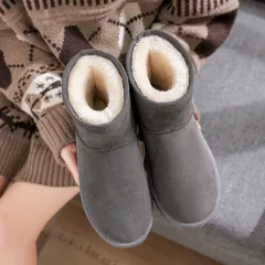 Fur Snow Boots for Women 2023 Winter New Fleece-Lined Thickened