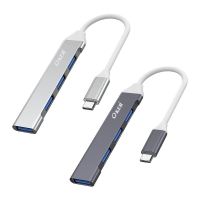 Oker USB ฮับ 4 หัวเสียบ รุ่น H-347 เชื่อมต่อ Type-C ไป USB3.0 1 พอร์ต + USB2.0 3 พอร์ต