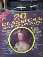 00336  20CLASSICAL MASTERPIECES  แผ่นเสียง vinyl Lp 33rpm 12"สภาพกำลังฟังได้ดีได้รับการตรวจสอบ