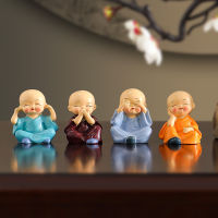 ของตั้งโชว์ในบ้านเณรสี่คนแบบเซนสไตล์จีนแบบใหม่ของตั้งโชว์ตุ๊กตา Shami ของวางโชว์เล็กๆบนโต๊ะสำนักงาน