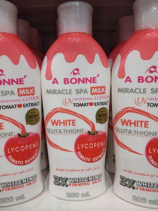 A BONNE MIRACLE SPA MILK White glutathione (200ml) Lazada PH