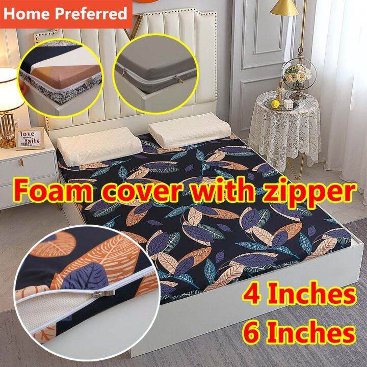 100 Waterproof Foam Cover with Zipper (balot sa foam) 4 Inches or