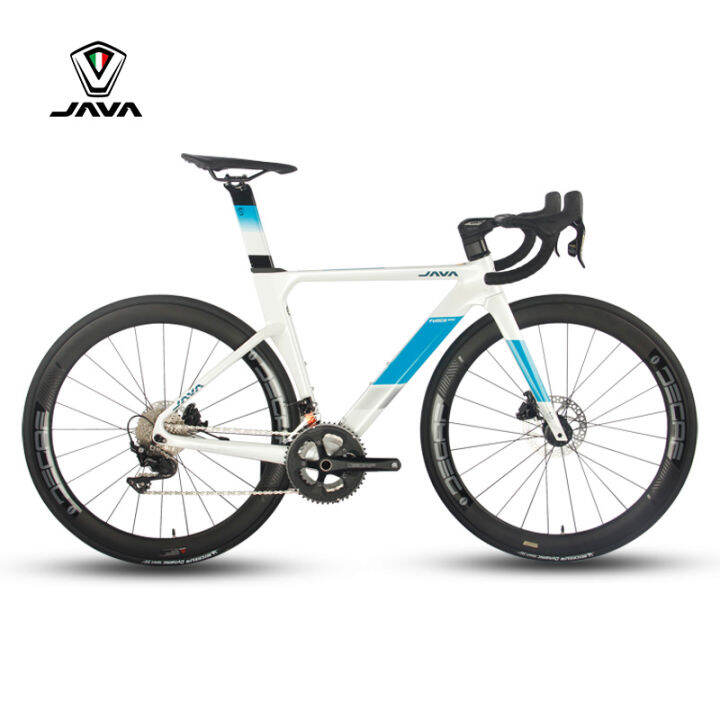 Java Carbon Fiber Road Bike 24 Variable Speed Road Bike Hydraulic Disc Brake Bent Handlebar