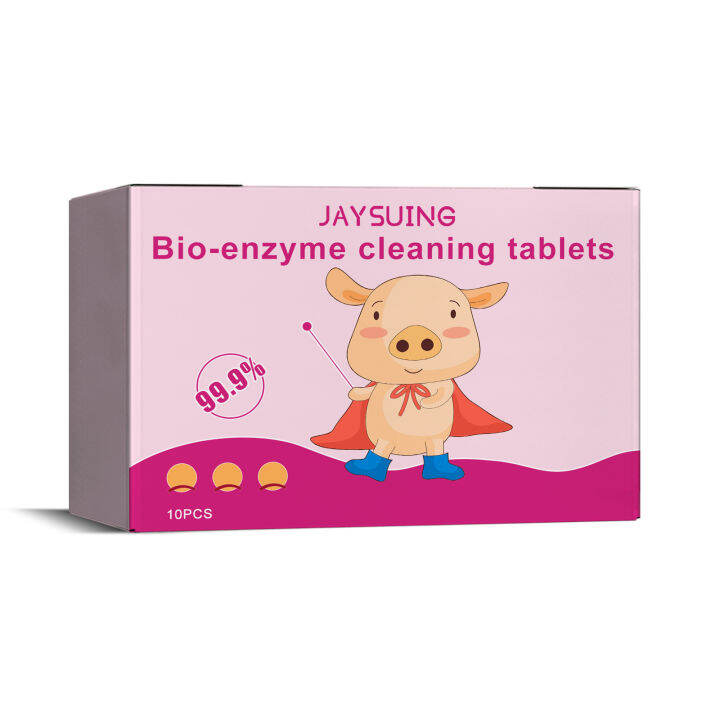 Jaysuing Bioenzyme Cleaning Tablets Mighty Clean Remove Yellow Stains